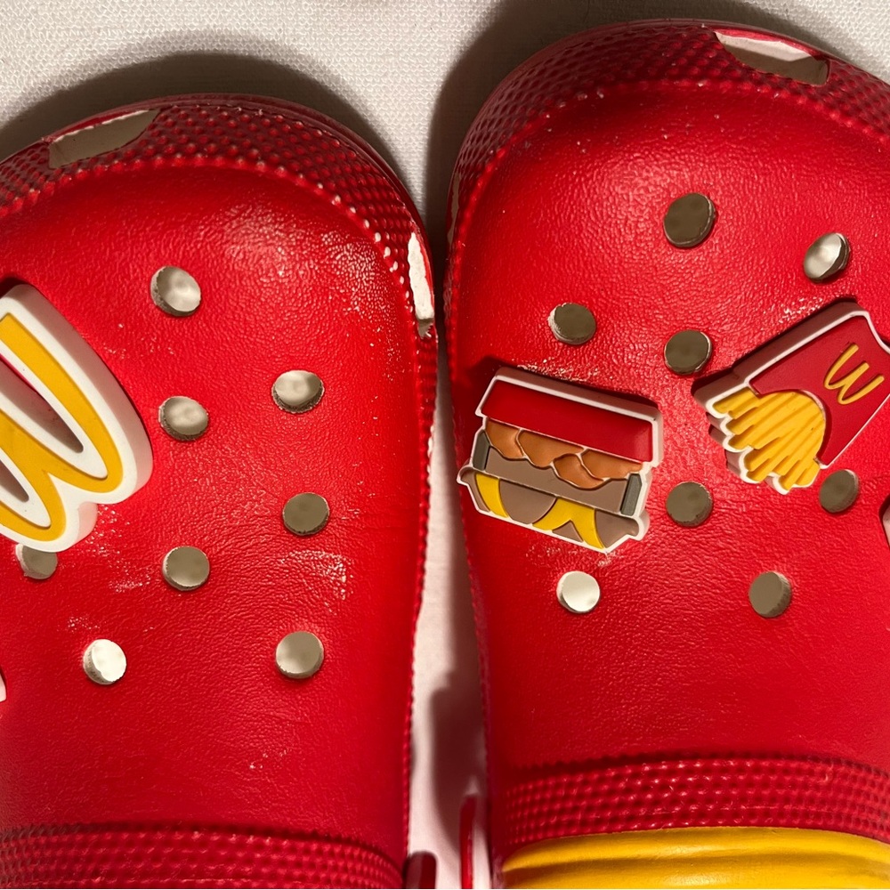 Red Crocs X McDonald’s Collab shoes, sz women’s 8 - Picture 4 of 8